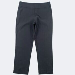 Tribal Pants Women 16 Gray Pull On Straight Leg Stretch Twill Pockets Work